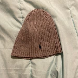 A kids gray beanie Polo hat